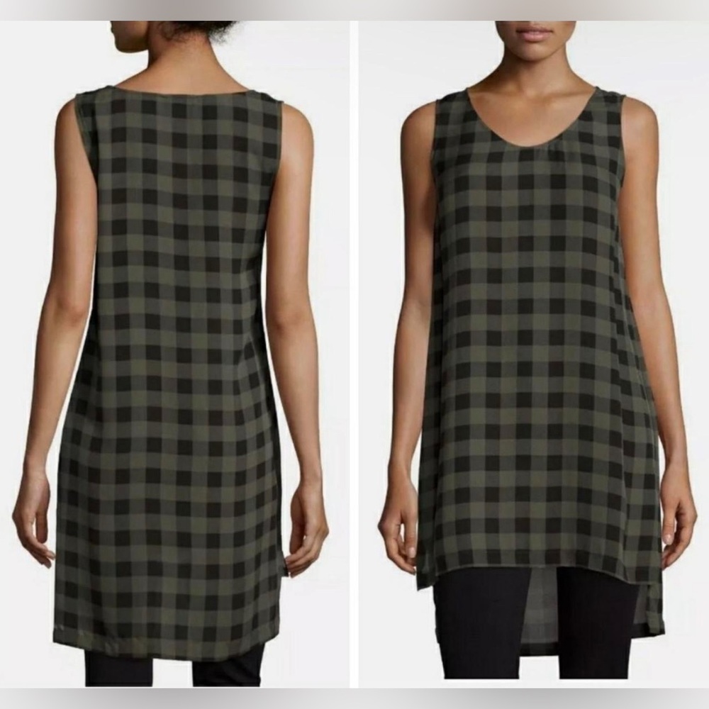 Eileen Fisher 100% Silk Tunic Xs - image 1